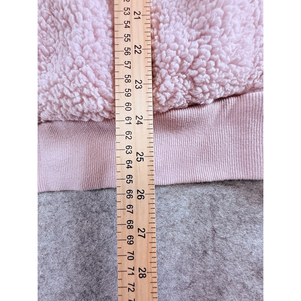 Lukka Lux Womens Pink Sherpa Fleece Pullover Turtleneck Sweater Size Large - Picture 7 of 12
